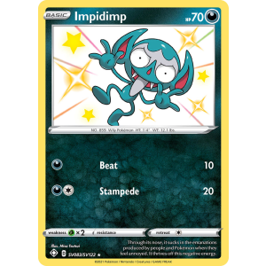 Rare Shiny Impidimp SV083/122 Pokemon TCG Sword & Shield Shining Fates Shiny Vault