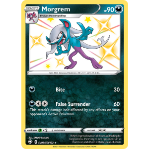 Rare Shiny Morgrem SV084/122 Pokemon TCG Sword & Shield Shining Fates Shiny Vault