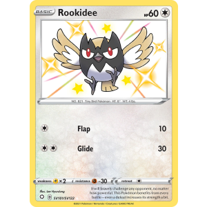 Rare Shiny Rookidee SV101/122 Pokemon TCG Sword & Shield Shining Fates Shiny Vault