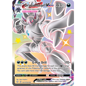 Rare Holo VMAX Grimmsnarl VMAX SV117/122 Pokemon TCG Sword & Shield Shining Fates Shiny Vault