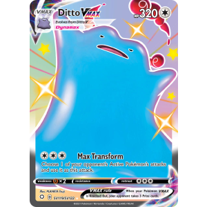 Rare Holo VMAX Ditto VMAX SV119/122 Pokemon TCG Sword & Shield Shining Fates Shiny Vault