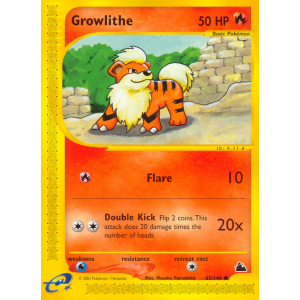 Growlithe 62/144 Pokemon TCG E-Card Skyridge