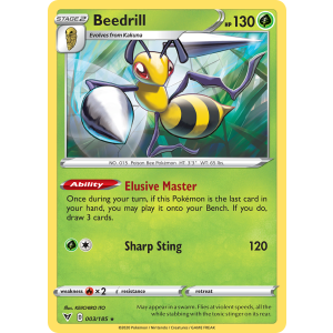 Beedrill 3/185 Pokemon TCG Sword & Shield Vivid Voltage