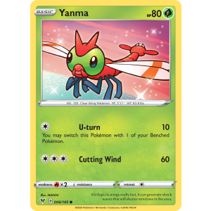 Yanma 6/185 Pokemon TCG Sword & Shield Vivid Voltage