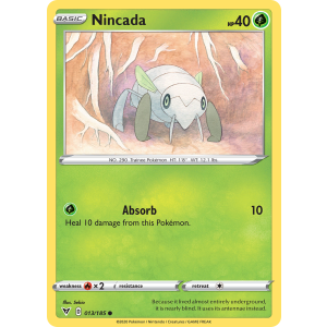 Nincada 13/185 Pokemon TCG Sword & Shield Vivid Voltage