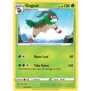 Gogoat 18/185 Pokemon TCG Sword & Shield Vivid Voltage