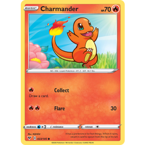 Charmander 23/185 Pokemon TCG Sword & Shield Vivid Voltage