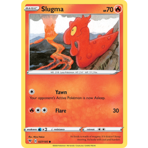 Slugma 27/185 Pokemon TCG Sword & Shield Vivid Voltage