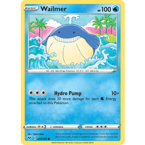 Wailmer 31/185 Pokemon TCG Sword & Shield Vivid Voltage