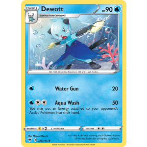 Dewott 34/185 Pokemon TCG Sword & Shield Vivid Voltage