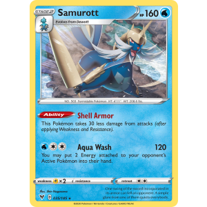 Samurott 35/185 Pokemon TCG Sword & Shield Vivid Voltage