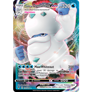 Rare Holo VMAX Galarian Darmanitan VMAX 37/185 Pokemon TCG Sword & Shield Vivid Voltage