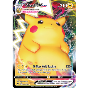 Rare Holo VMAX Pikachu VMAX 44/185 Pokemon TCG Sword & Shield Vivid Voltage