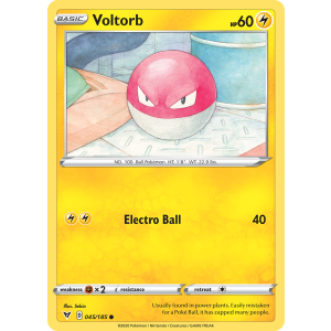 Voltorb 45/185 Pokemon TCG Sword & Shield Vivid Voltage