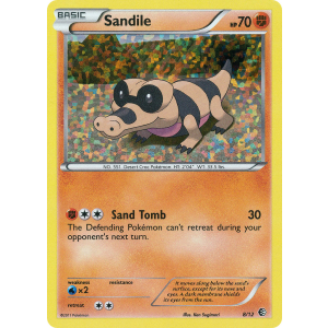  Sandile 8/12 Pokemon TCG Other McDonald's Collection 2011