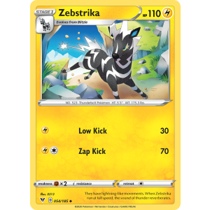 Zebstrika 54/185 Pokemon TCG Sword & Shield Vivid Voltage