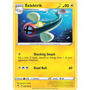 Eelektrik 58/185 Pokemon TCG Sword & Shield Vivid Voltage