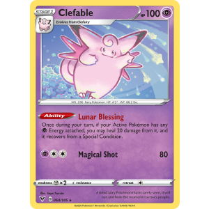 Clefable 64/185 Pokemon TCG Sword & Shield Vivid Voltage