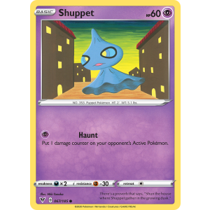 Shuppet 67/185 Pokemon TCG Sword & Shield Vivid Voltage