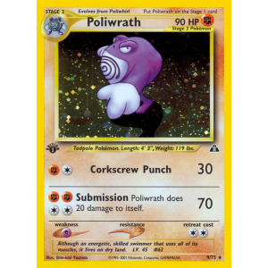 Rare Holo Poliwrath 9/75 Pokemon TCG Neo Neo Discovery