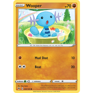 Wooper 83/185 Pokemon TCG Sword & Shield Vivid Voltage