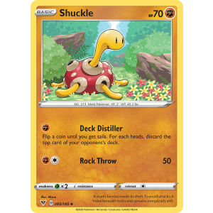 Shuckle 85/185 Pokemon TCG Sword & Shield Vivid Voltage