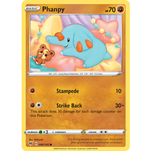 Phanpy 86/185 Pokemon TCG Sword & Shield Vivid Voltage