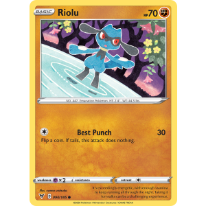 Riolu 90/185 Pokemon TCG Sword & Shield Vivid Voltage