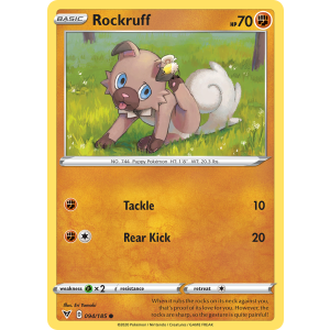 Rockruff 94/185 Pokemon TCG Sword & Shield Vivid Voltage