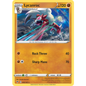 Lycanroc 95/185 Pokemon TCG Sword & Shield Vivid Voltage