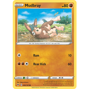 Mudbray 96/185 Pokemon TCG Sword & Shield Vivid Voltage