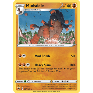 Mudsdale 97/185 Pokemon TCG Sword & Shield Vivid Voltage