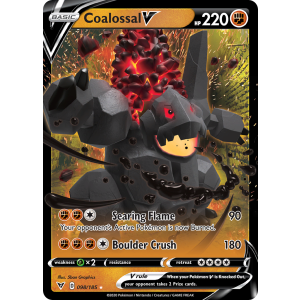 Rare Holo V Coalossal V 98/185 Pokemon TCG Sword & Shield Vivid Voltage