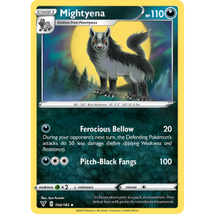 Mightyena 104/185 Pokemon TCG Sword & Shield Vivid Voltage