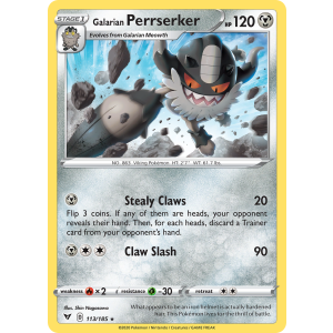 Galarian Perrserker 113/185 Pokemon TCG Sword & Shield Vivid Voltage