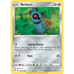 Beldum 116/185 Pokemon TCG Sword & Shield Vivid Voltage