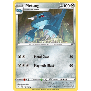 Metang 117/185 Pokemon TCG Sword & Shield Vivid Voltage