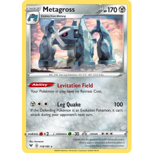 Metagross 118/185 Pokemon TCG Sword & Shield Vivid Voltage