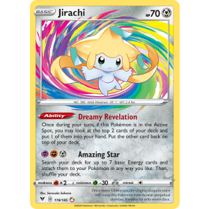 Amazing Rare Jirachi 119/185 Pokemon TCG Sword & Shield Vivid Voltage