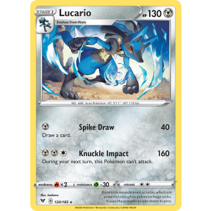 Lucario 120/185 Pokemon TCG Sword & Shield Vivid Voltage