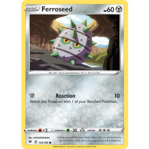 Ferroseed 123/185 Pokemon TCG Sword & Shield Vivid Voltage