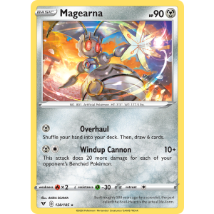 Rare Holo Magearna 128/185 Pokemon TCG Sword & Shield Vivid Voltage