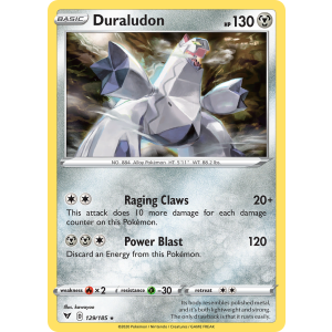 Rare Holo Duraludon 129/185 Pokemon TCG Sword & Shield Vivid Voltage