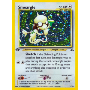 Rare Holo Smeargle 11/75 Pokemon TCG Neo Neo Discovery