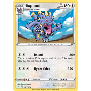 Exploud 137/185 Pokemon TCG Sword & Shield Vivid Voltage
