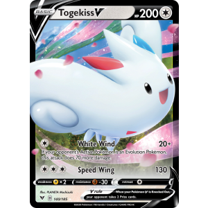Rare Holo V Togekiss V 140/185 Pokemon TCG Sword & Shield Vivid Voltage
