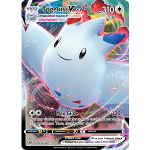 Rare Holo VMAX Togekiss VMAX 141/185 Pokemon TCG Sword & Shield Vivid Voltage