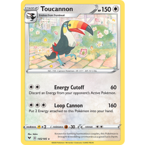 Toucannon 145/185 Pokemon TCG Sword & Shield Vivid Voltage