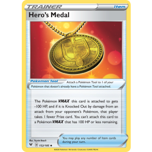 Hero's Medal 152/185 Pokemon TCG Sword & Shield Vivid Voltage