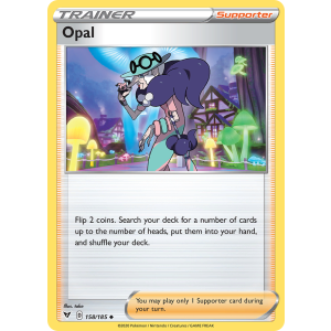 Opal 158/185 Pokemon TCG Sword & Shield Vivid Voltage